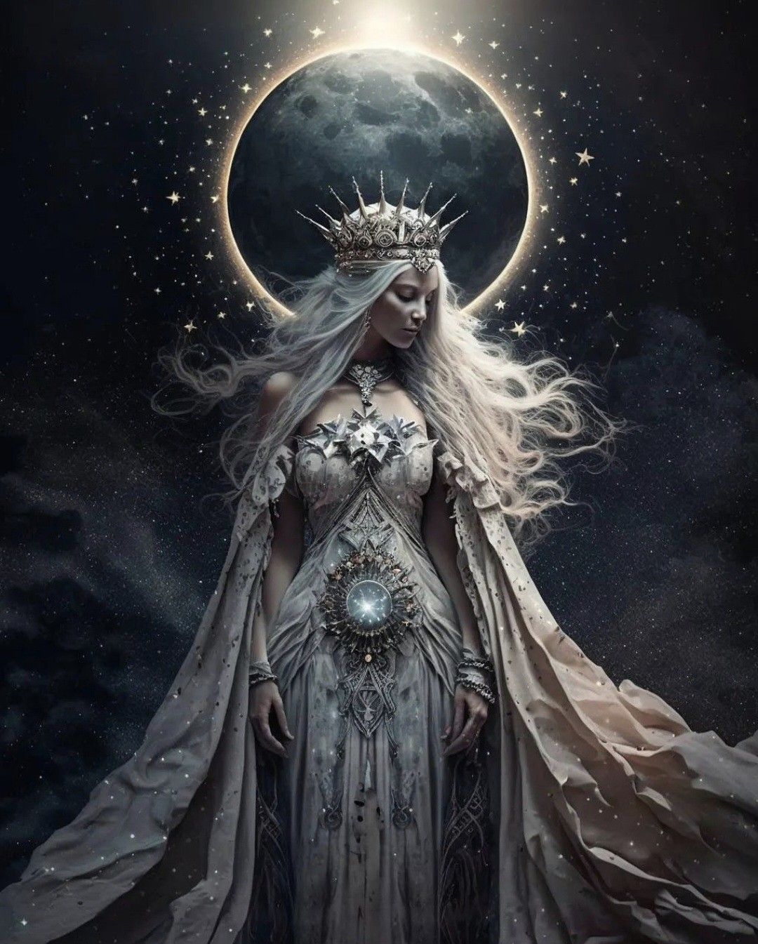 THE MOON LADY BEAUTIFUL QUEEN STARS