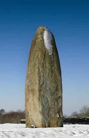 The menhir of the Champ-Dolent [France]